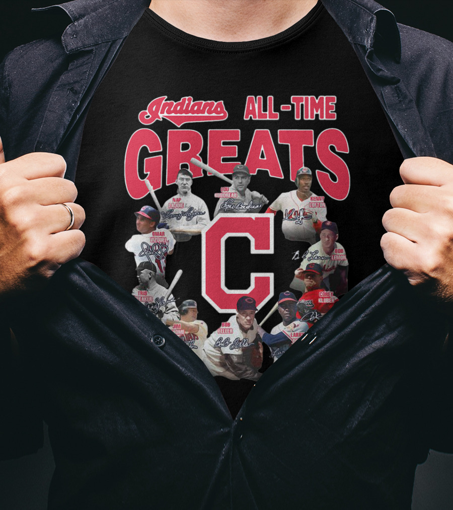 Indians All-Time Greats Cleveland Legends T-Shirt