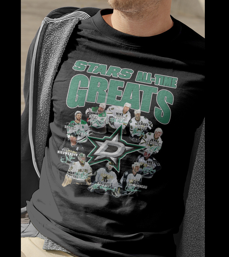 STARS ALL-TIME GREATS Dallas Hockey Legends T-Shirt