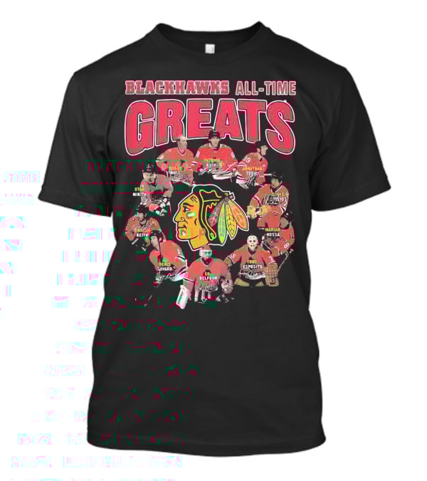 Blackhawks All-Time Greats Legends Hockey Team T-Shirt