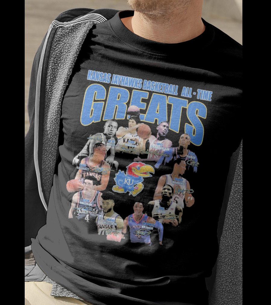 Kansas Jayhawks Basketball All-Time Greats T-Shirt