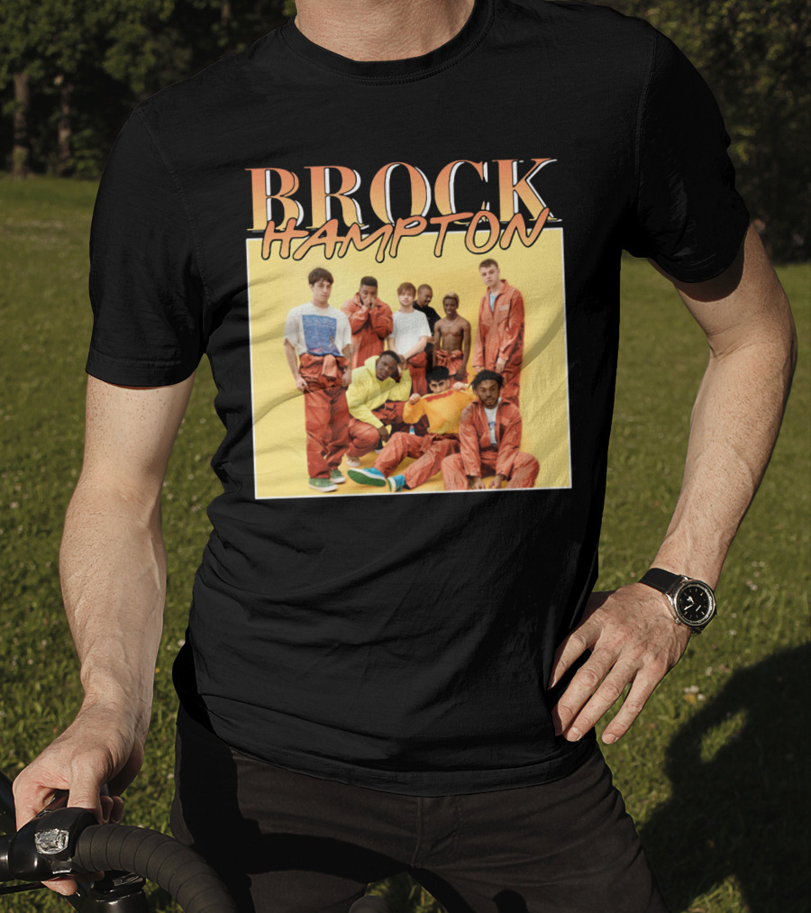 BROCKHAMPTON Band Music Group Portrait Orange Outfits T-Shirt