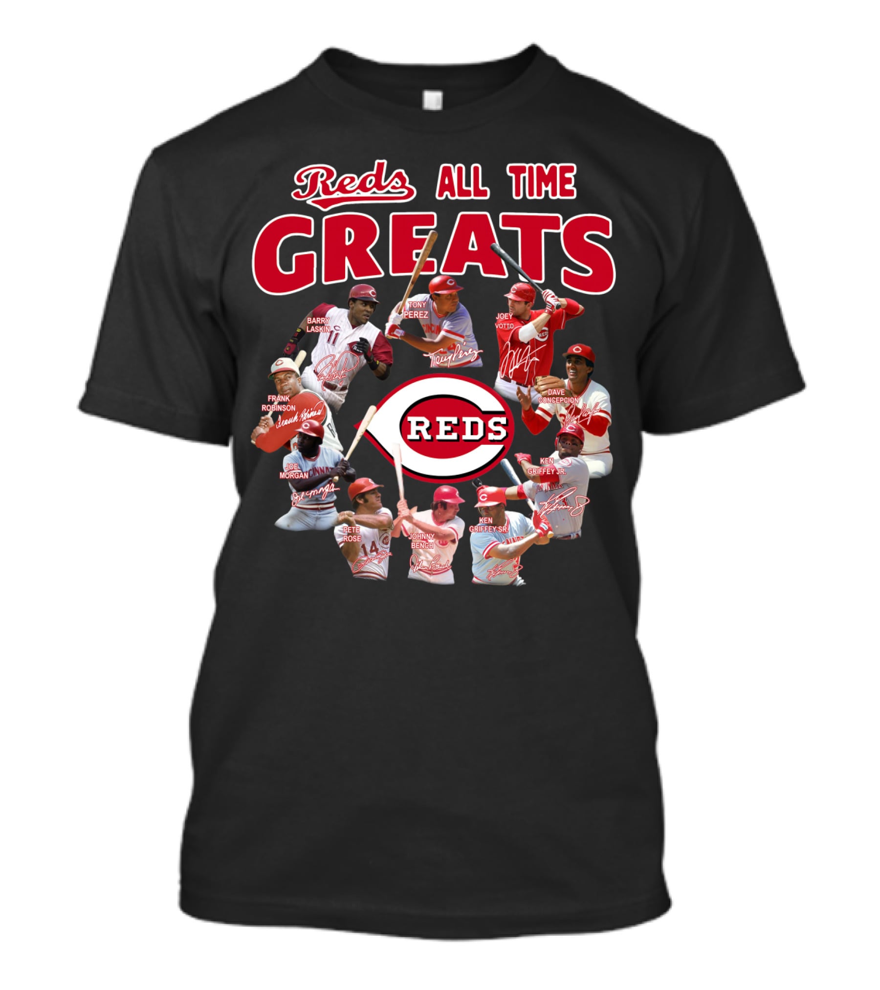 Reds All Time Greats Cincinnati Reds Legends T-Shirt