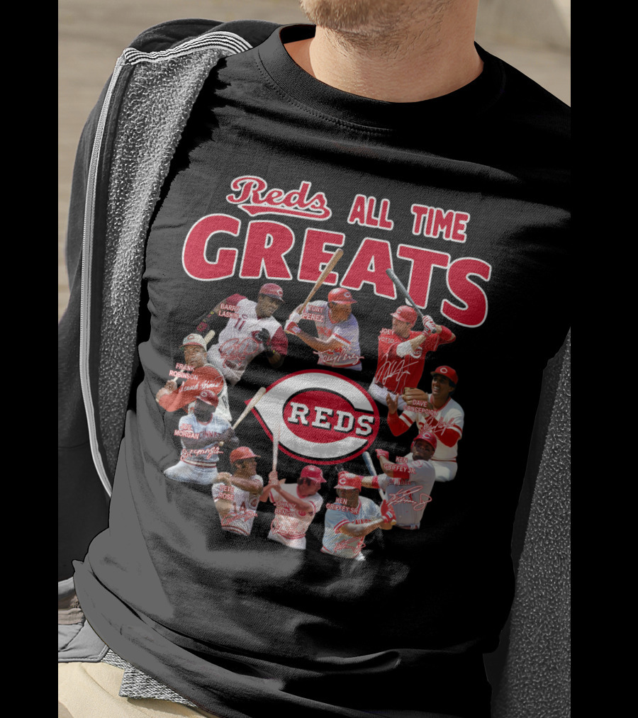 Reds All Time Greats Cincinnati Reds Legends T-Shirt