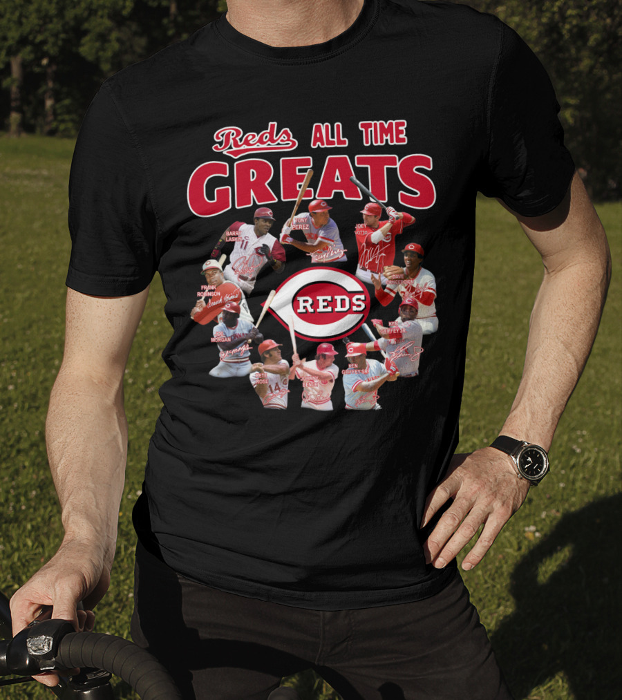 Reds All Time Greats Cincinnati Reds Legends T-Shirt