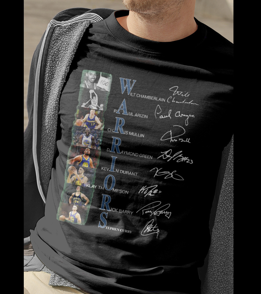 Warriors Wilt Chamberlain Paul Arizin Chris Mullin Draymond Green Kevin Durant Klay Thompson Rick Barry Stephen Curry T-Shirt