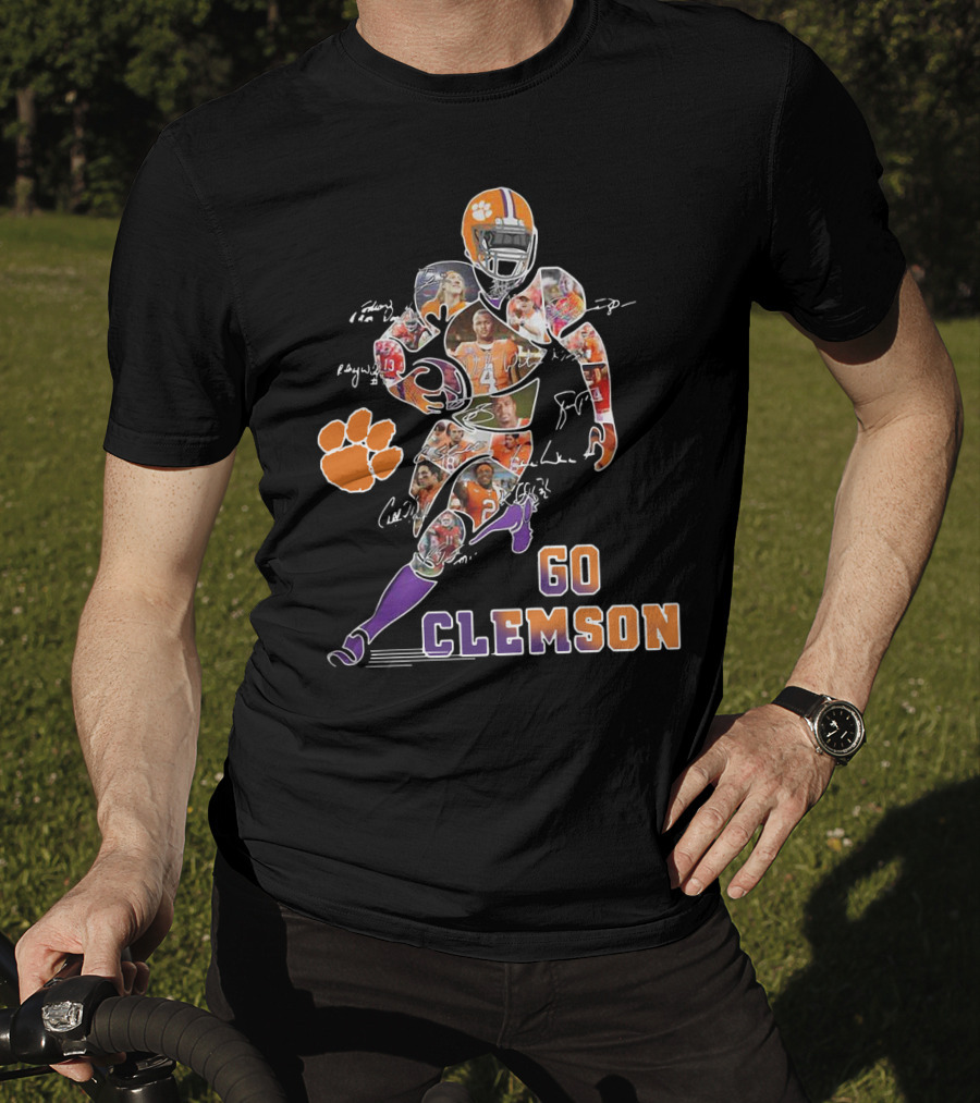 Clemson Tigers Football Team Heroes Collage Go T-Shirt