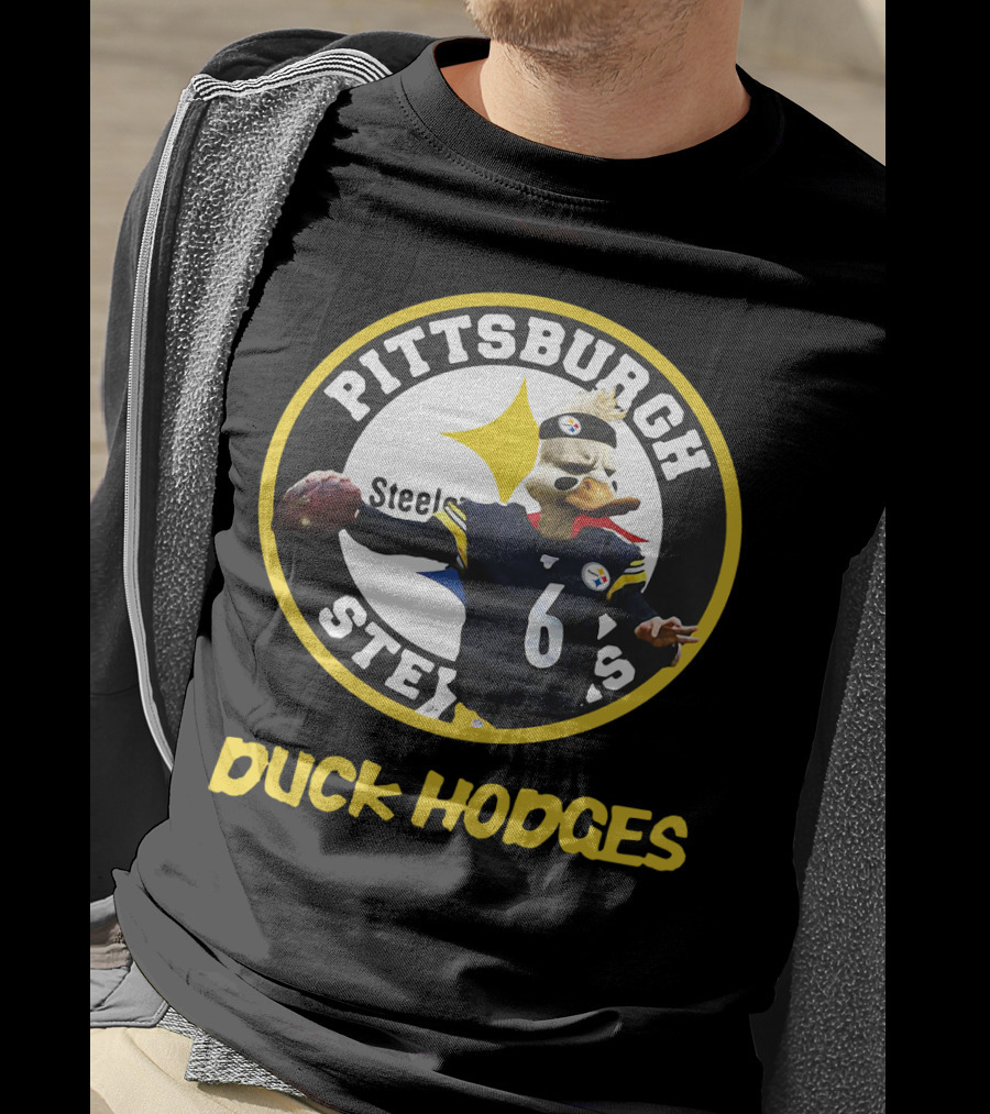 Pittsburgh Steelers Duck Hodges Football T-Shirt