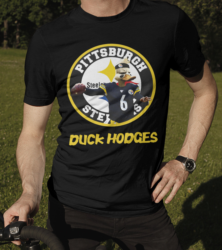 Pittsburgh Steelers Duck Hodges Football T-Shirt