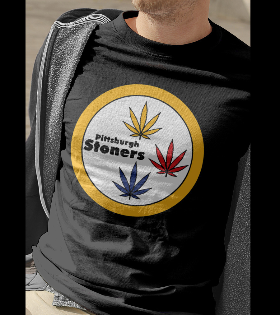 Pittsburgh Stoners Weed Leaves Steelers Colors T-Shirt