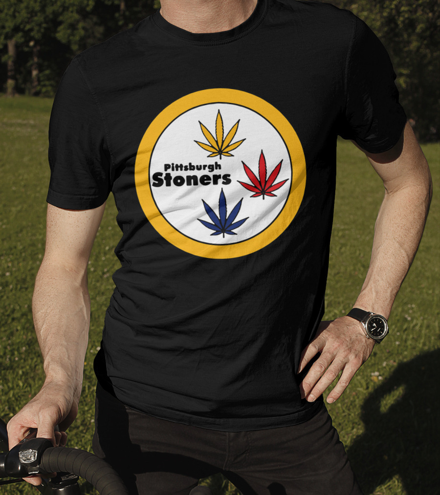 Pittsburgh Stoners Weed Leaves Steelers Colors T-Shirt