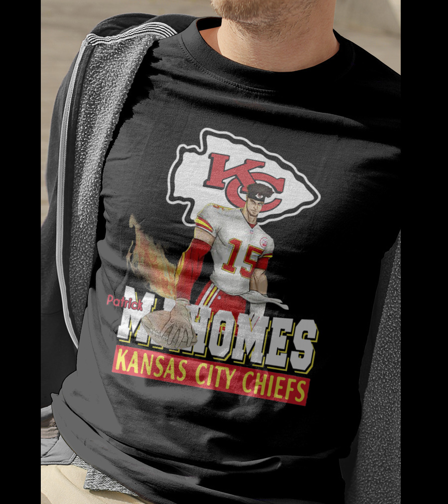 Patrick Mahomes Kc Kansas City Chiefs Football Flame T-Shirt