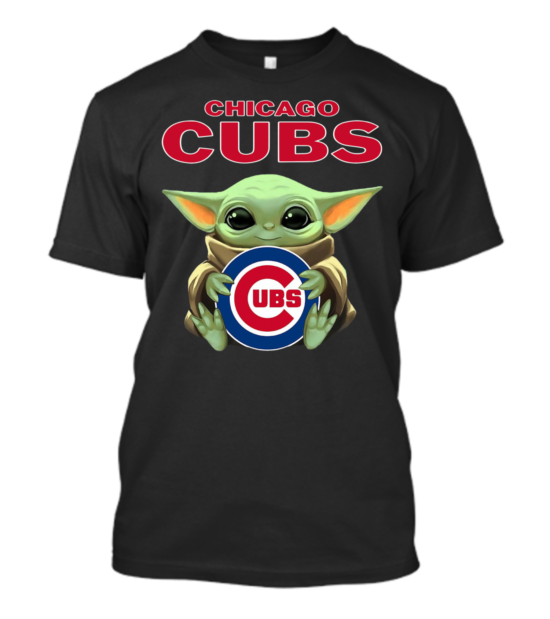 Baby Yoda Chicago Cubs Cubs Hug T-Shirt