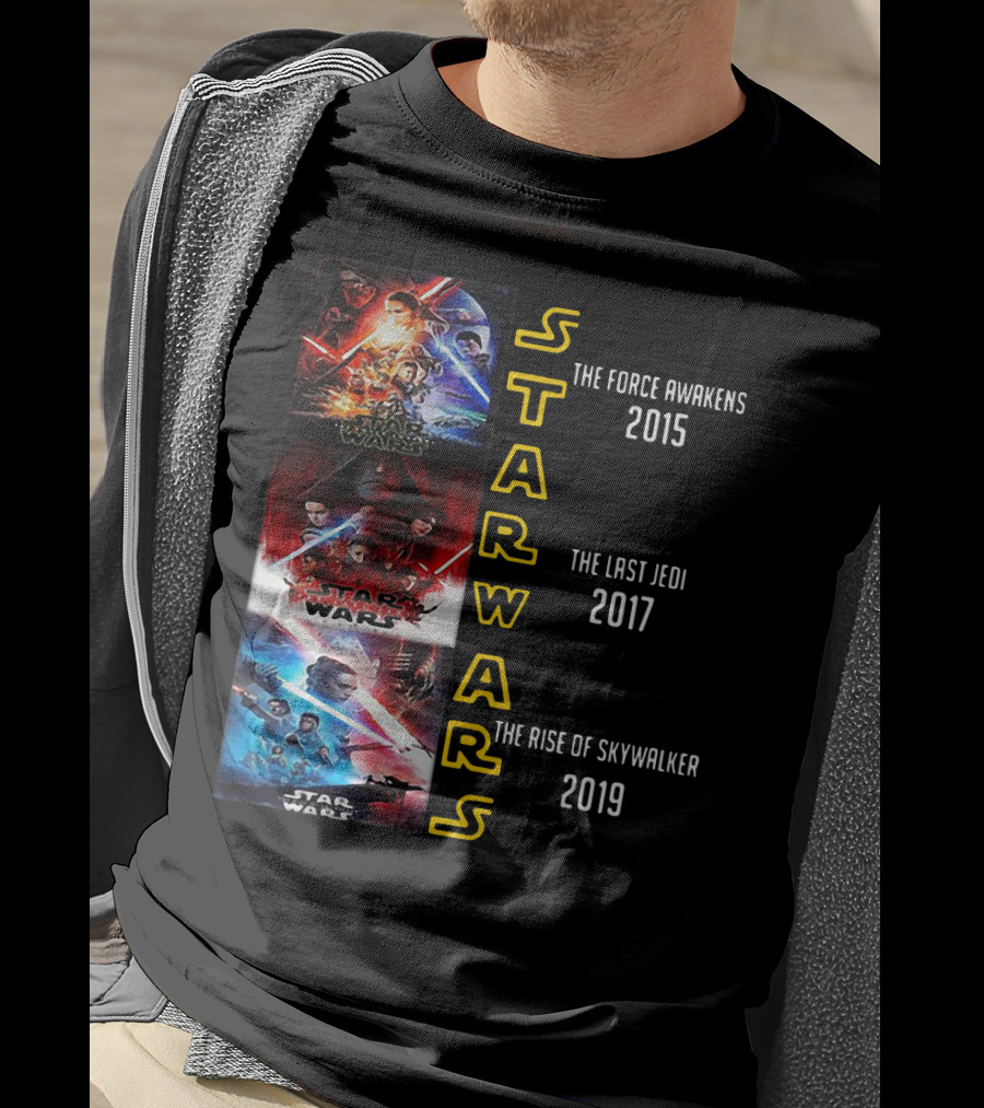 Star Wars The Force Awakens The Last Jedi The Rise Of Skywalker 2015 2017 2019 T-Shirt