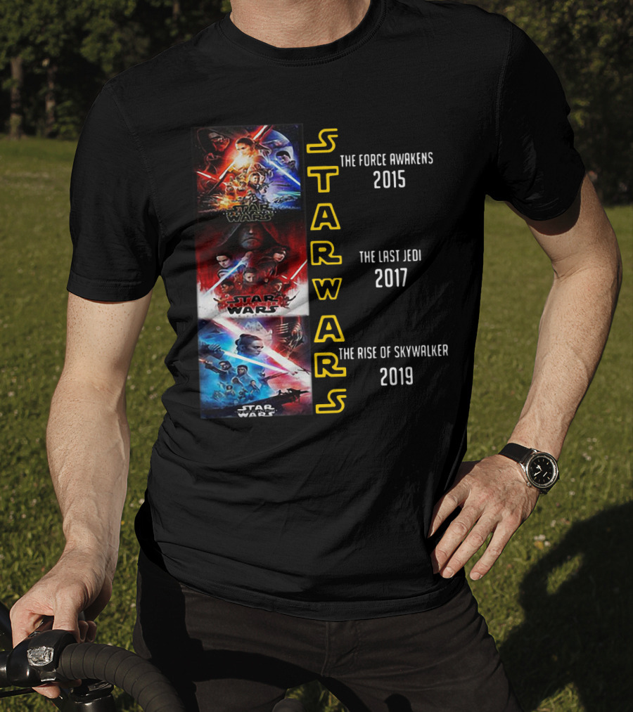Star Wars The Force Awakens The Last Jedi The Rise Of Skywalker 2015 2017 2019 T-Shirt