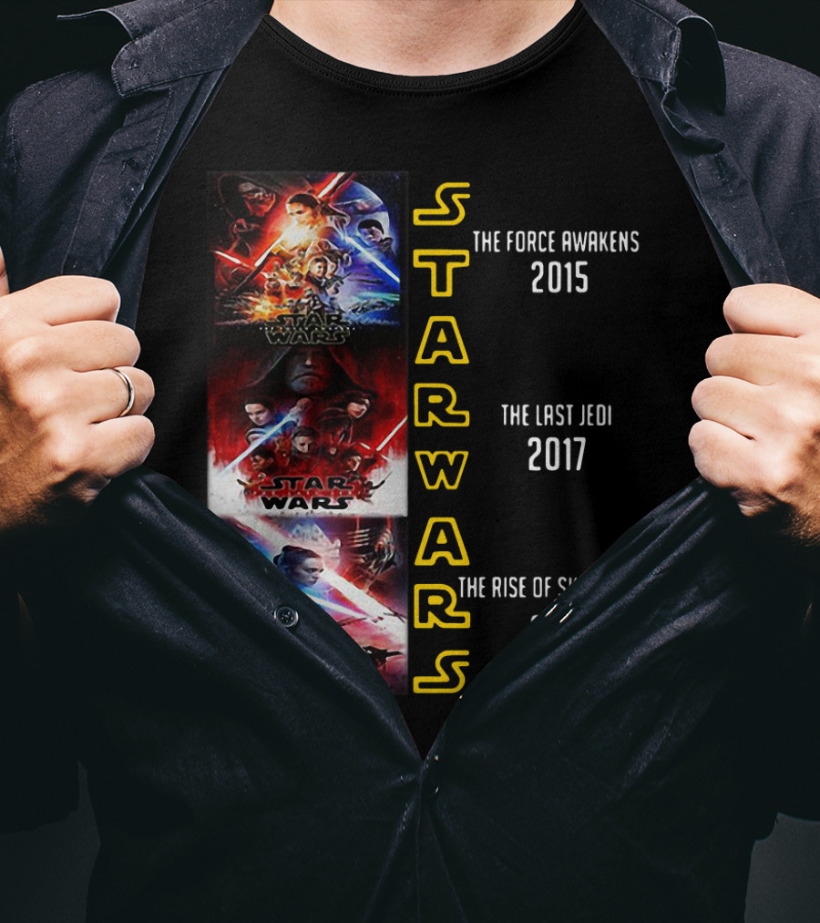 Star Wars The Force Awakens The Last Jedi The Rise Of Skywalker 2015 2017 2019 T-Shirt