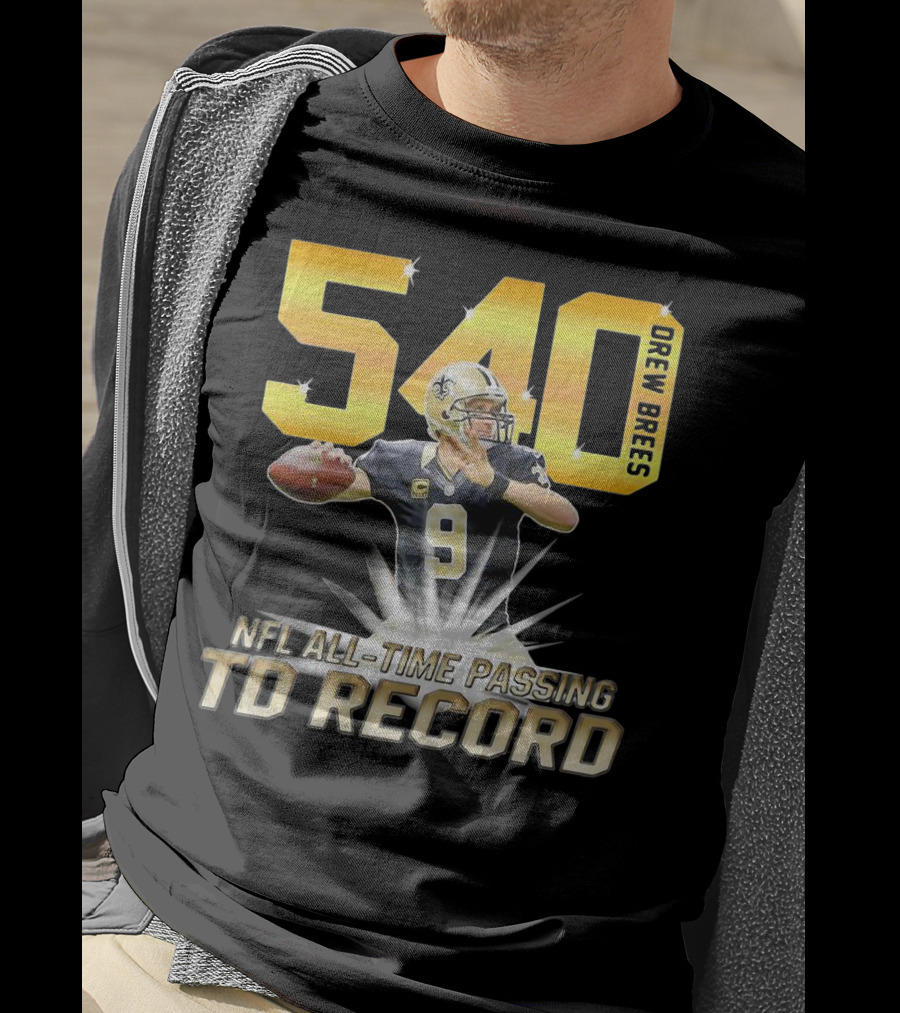 Drew Brees Nfl All-Time Passing Td Record T-Shirt