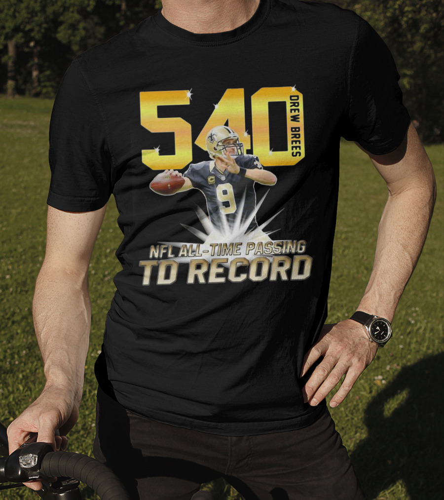 Drew Brees Nfl All-Time Passing Td Record T-Shirt