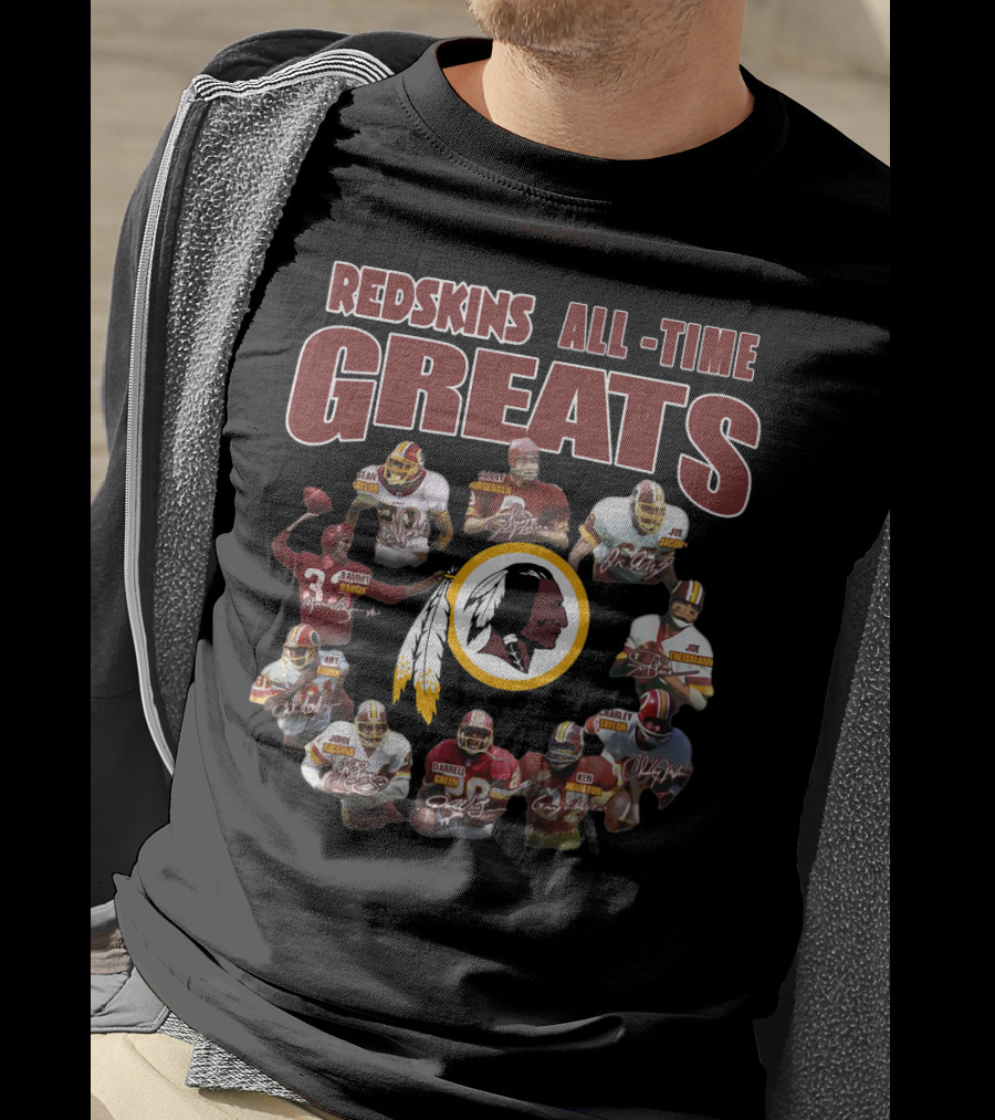 Redskins All-Time Greats Football Legends Circle T-Shirt