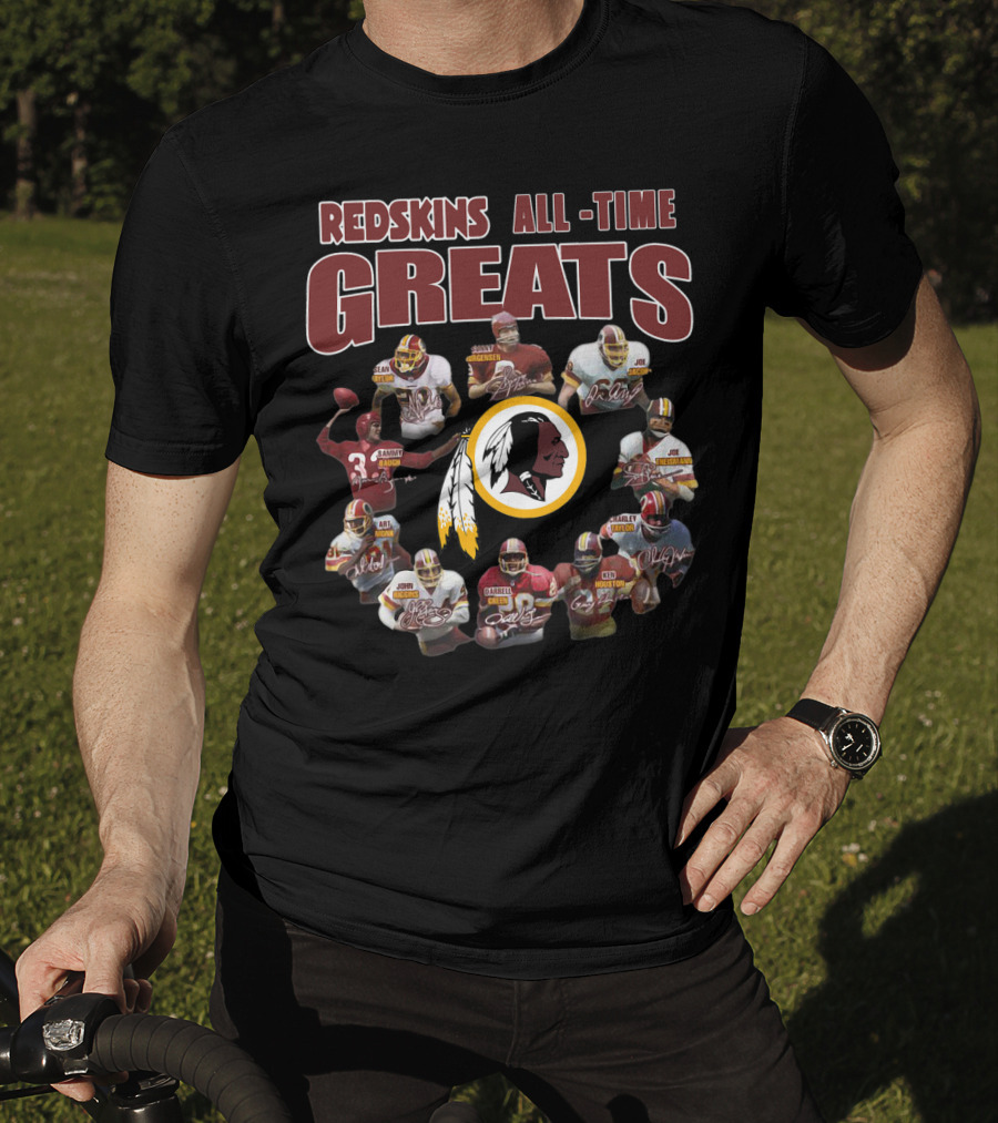 Redskins All-Time Greats Football Legends Circle T-Shirt
