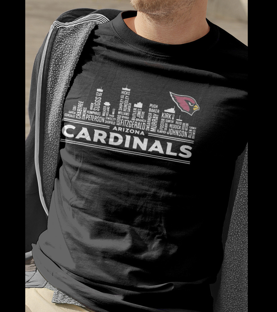 Arizona Cardinals Peterson Fitzgerald Murray Gonzalez Suggs Cityscape T-Shirt