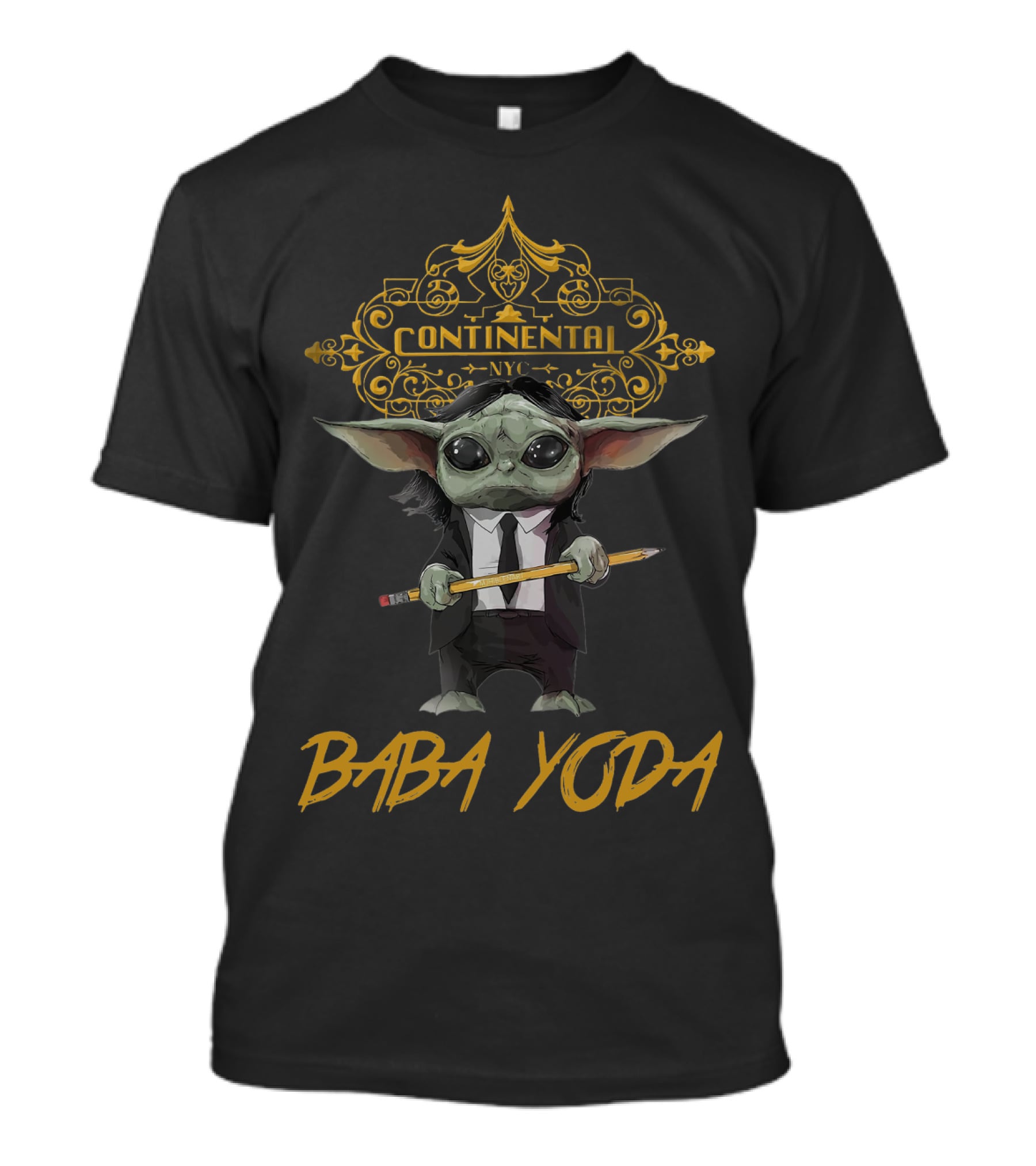 Continental NYC Baba Yoda John Wick Fusion T-Shirt