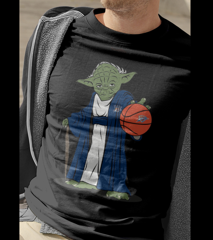 Master Yoda Oklahoma City Thunder Basketball Character T-Shirt