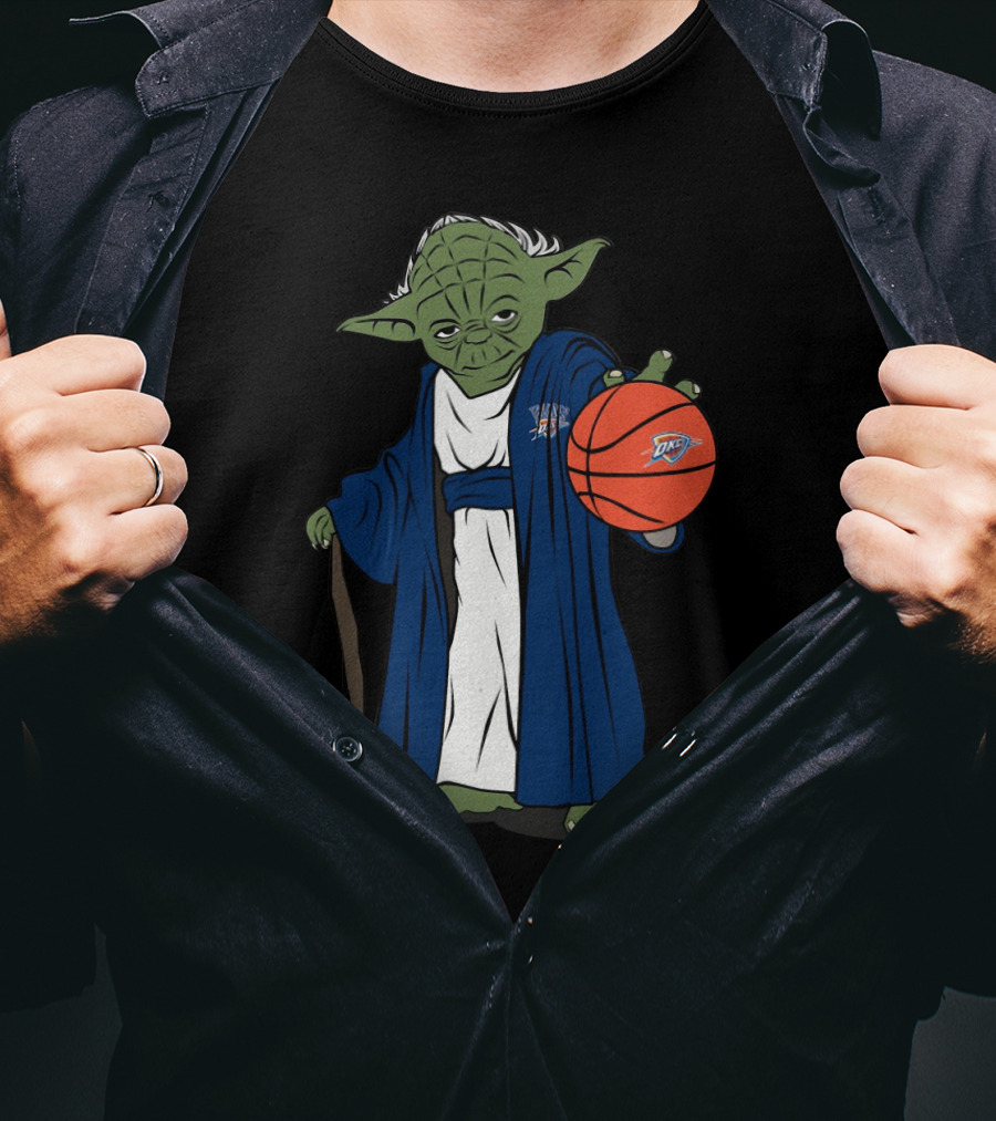 Master Yoda Oklahoma City Thunder Basketball Character T-Shirt