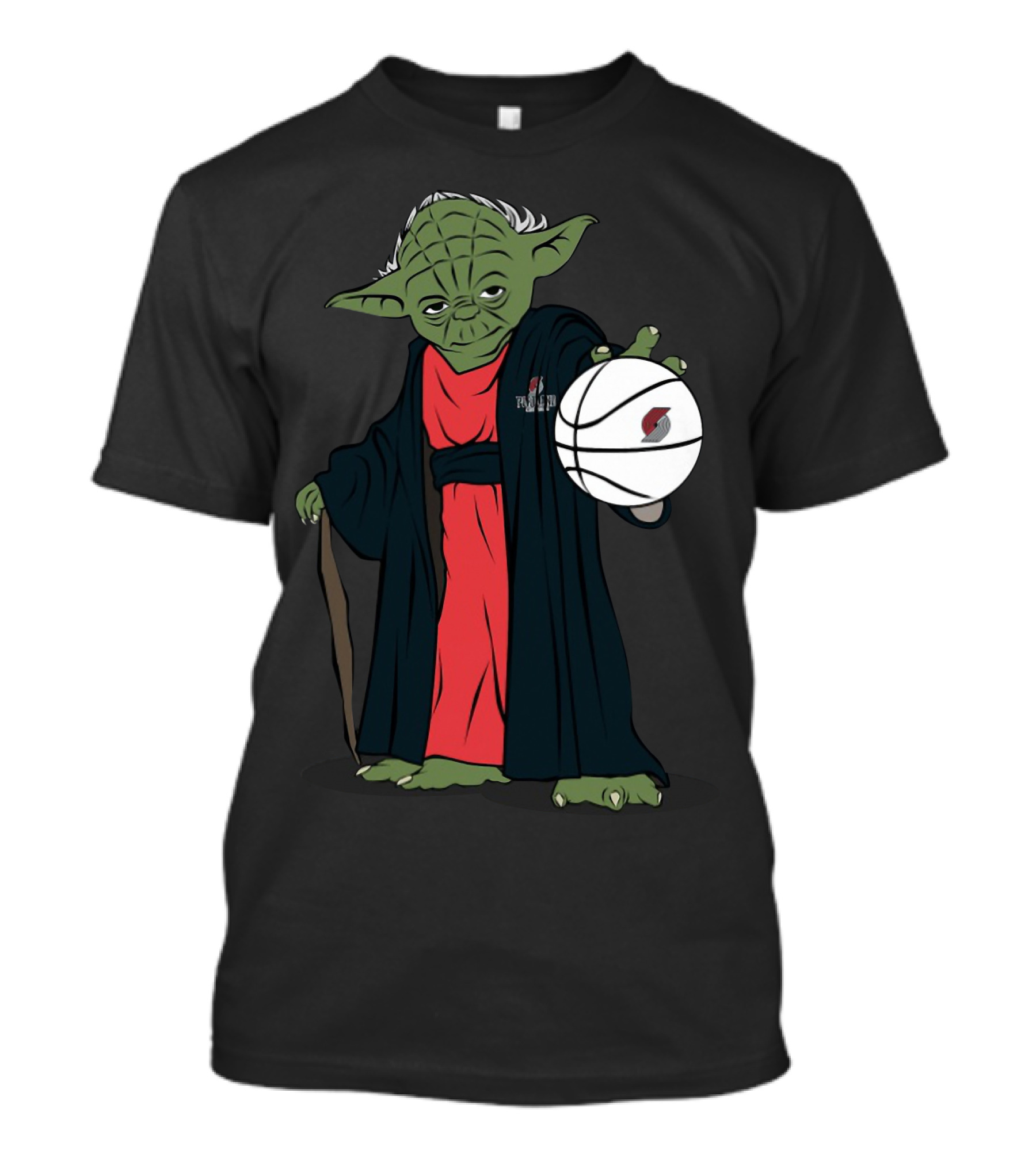 Master Yoda Portland Trail Blazers Basketball Force T-Shirt