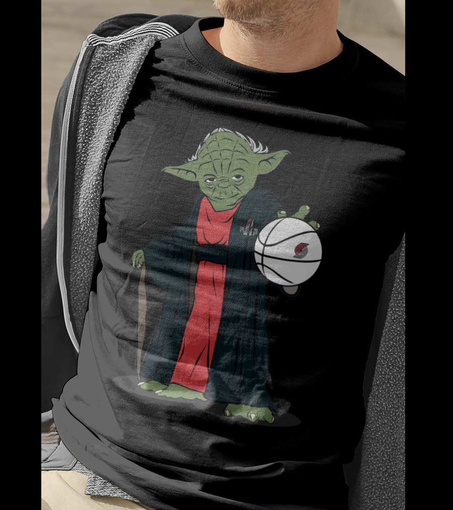 Master Yoda Portland Trail Blazers Basketball Force T-Shirt