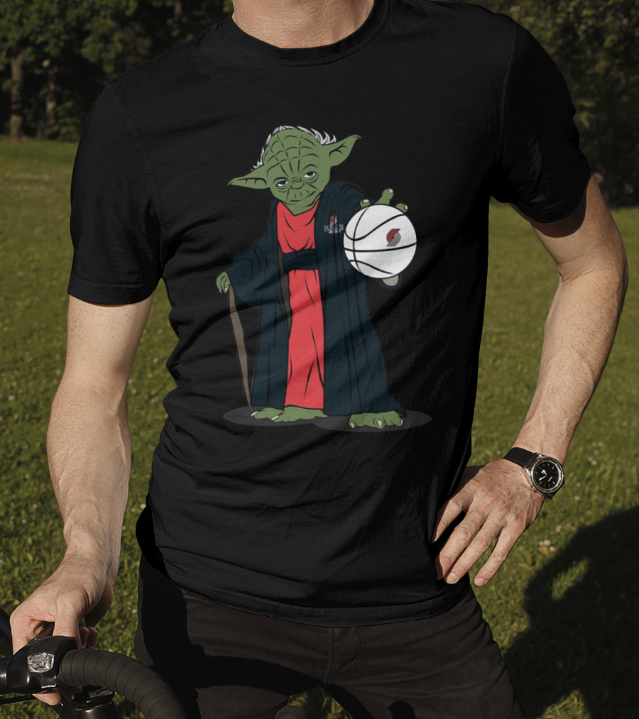 Master Yoda Portland Trail Blazers Basketball Force T-Shirt