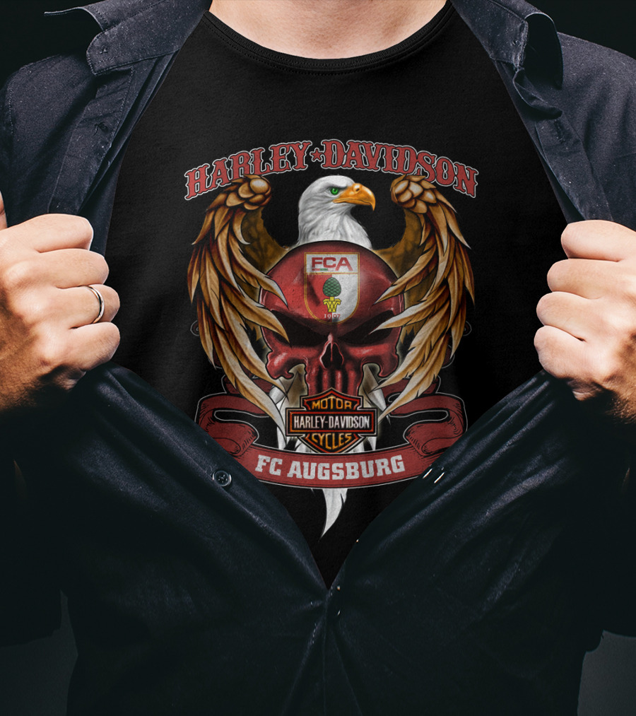 Harley Davidson Motorcycles Fc Augsburg Eagle T-Shirt