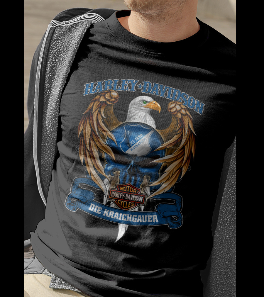 Harley Davidson Tsg 1899 Hoffenheim Die Kraichgauer Bundesliga Eagle T-Shirt