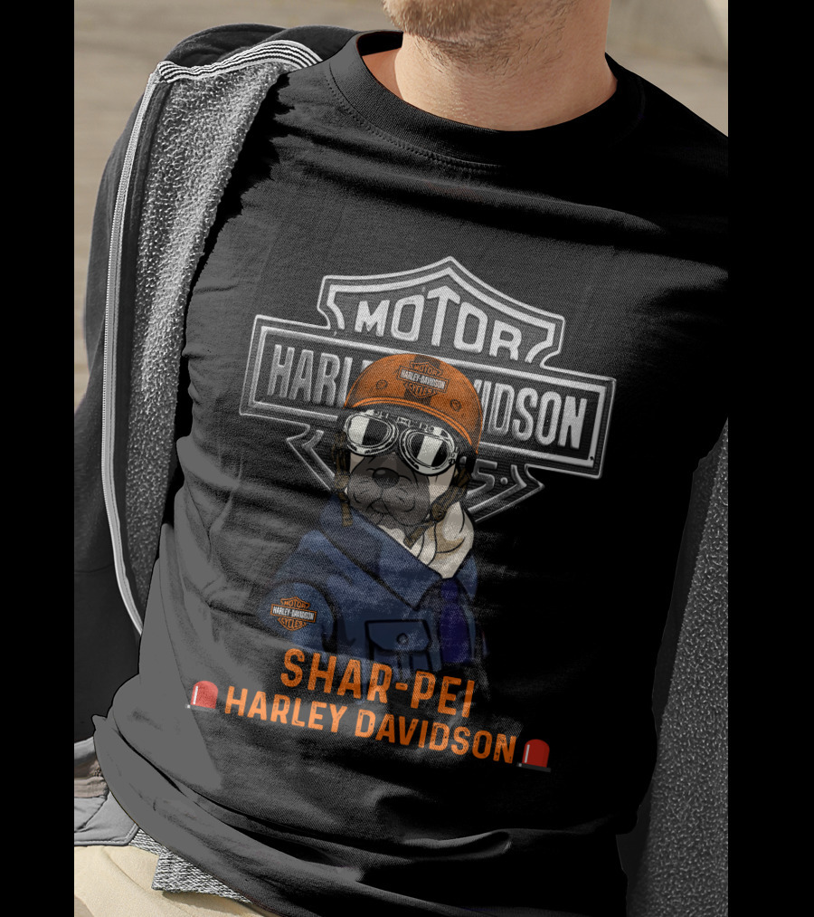 Motor Harley Davidson Shar-Pei Hdteex 112V3 T-Shirt