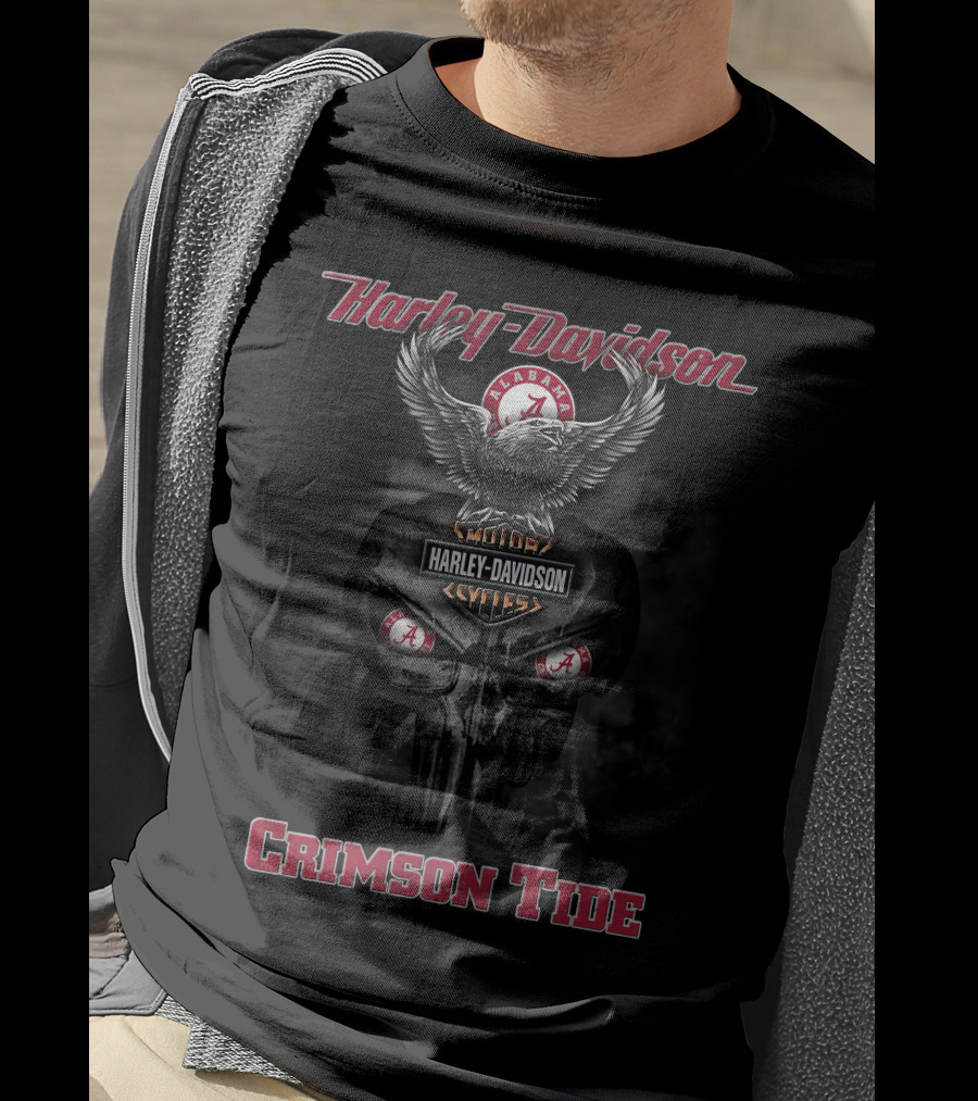 Harley Davidson Alabama Crimson Tide Crimson Tide 126 T-Shirt