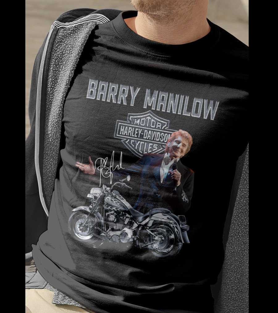 Barry Manilow Harley Davidson Motorcycles T-Shirt