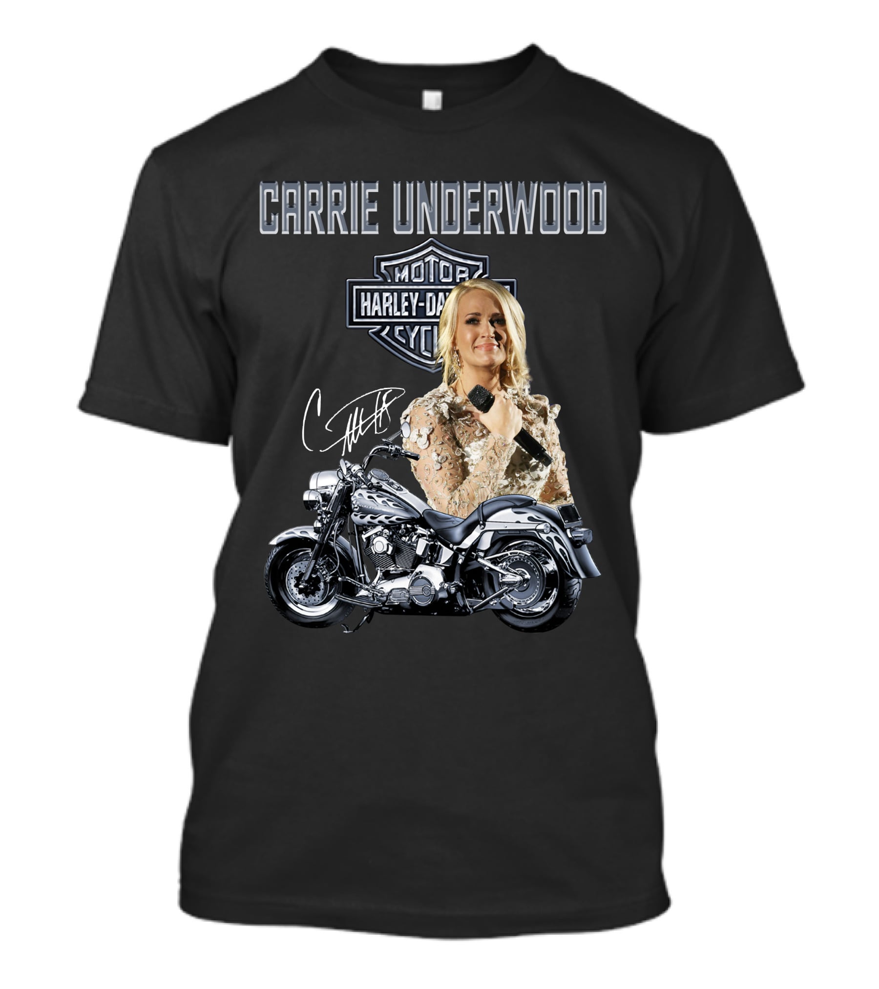Carrie Underwood Harley Davidson Motorcycle Performance T-Shirt