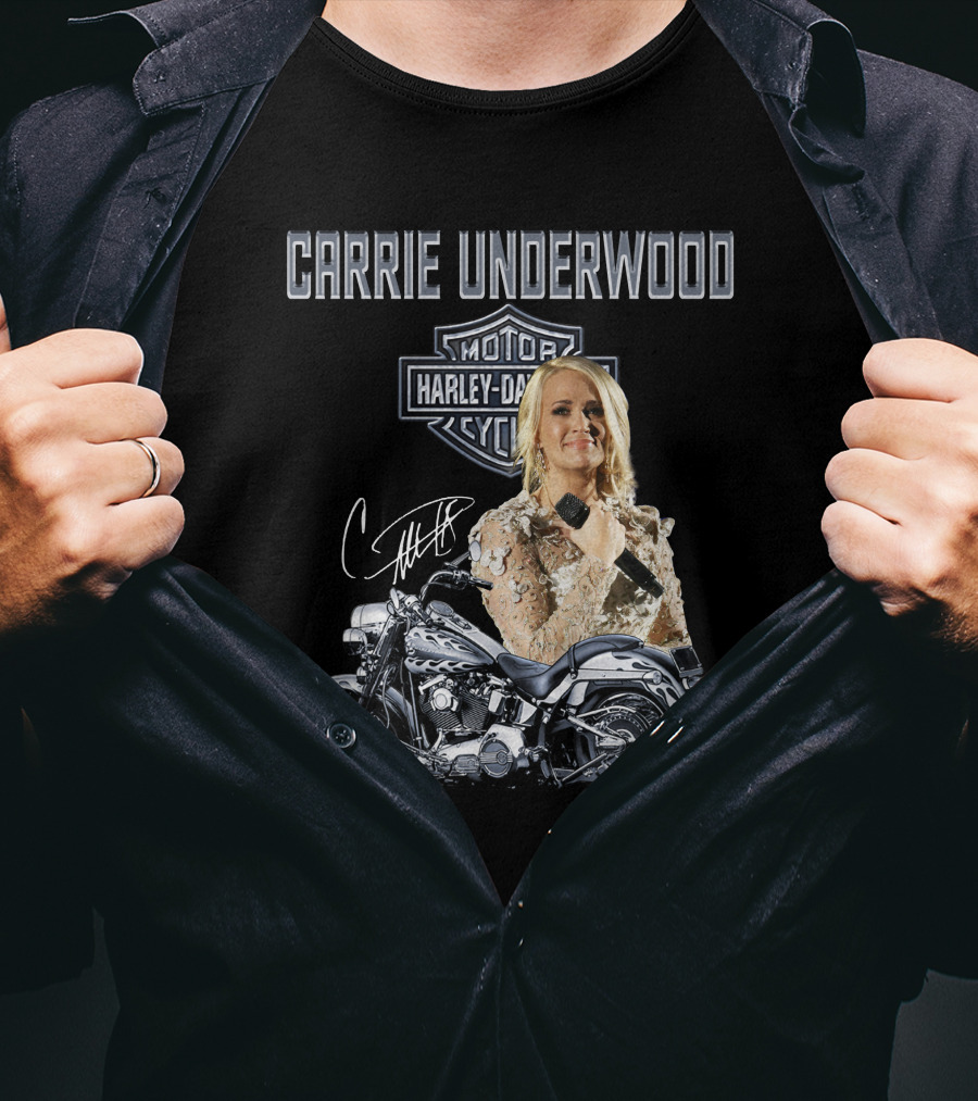 Carrie Underwood Harley Davidson Motorcycle Performance T-Shirt