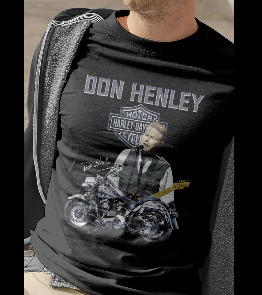 Don Henley Harley Davidson Motorcycle Music Legend T-Shirt