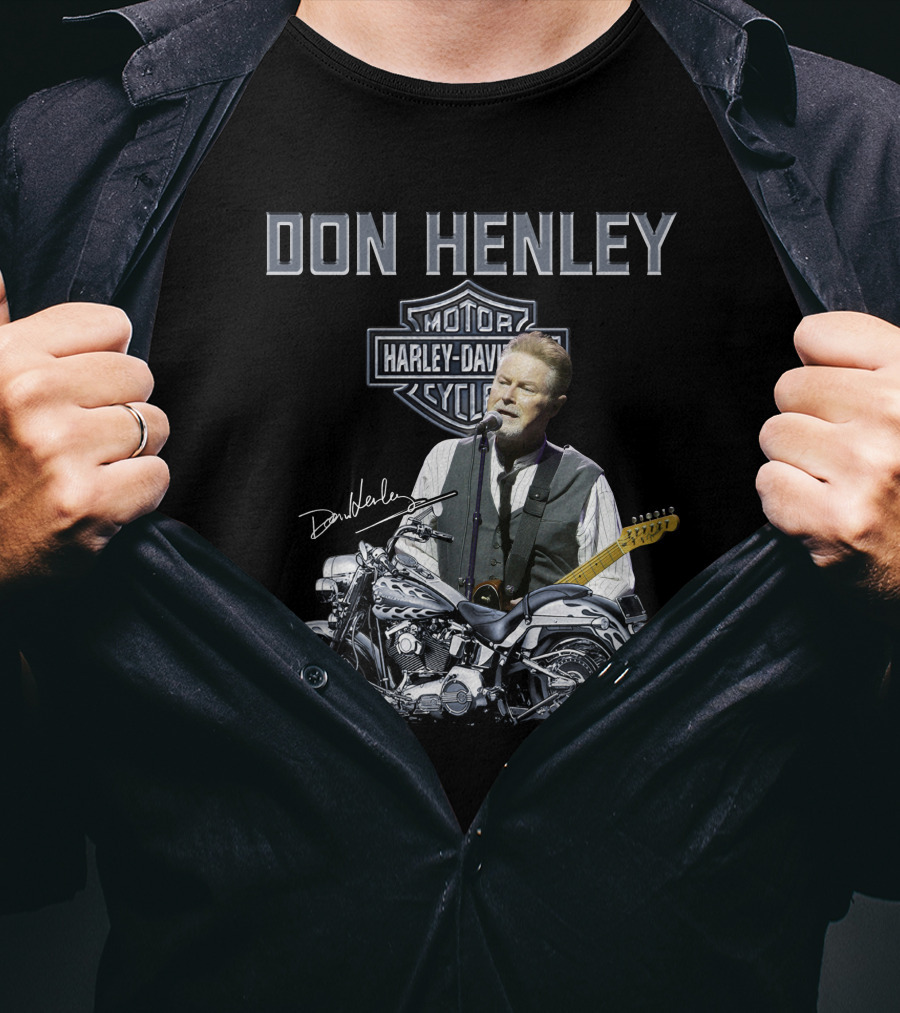 Don Henley Harley Davidson Motorcycle Music Legend T-Shirt
