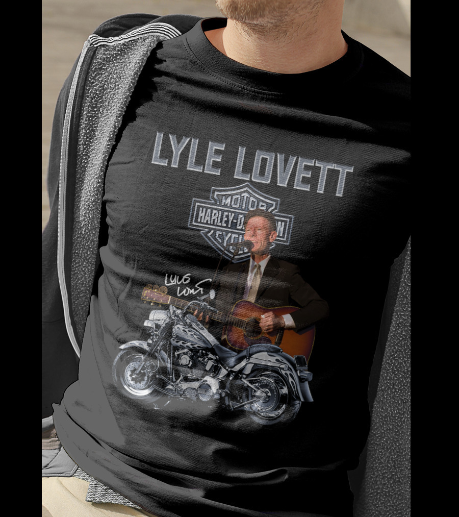 Lyle Lovett Harley Davidson Motorcycle Performance T-Shirt