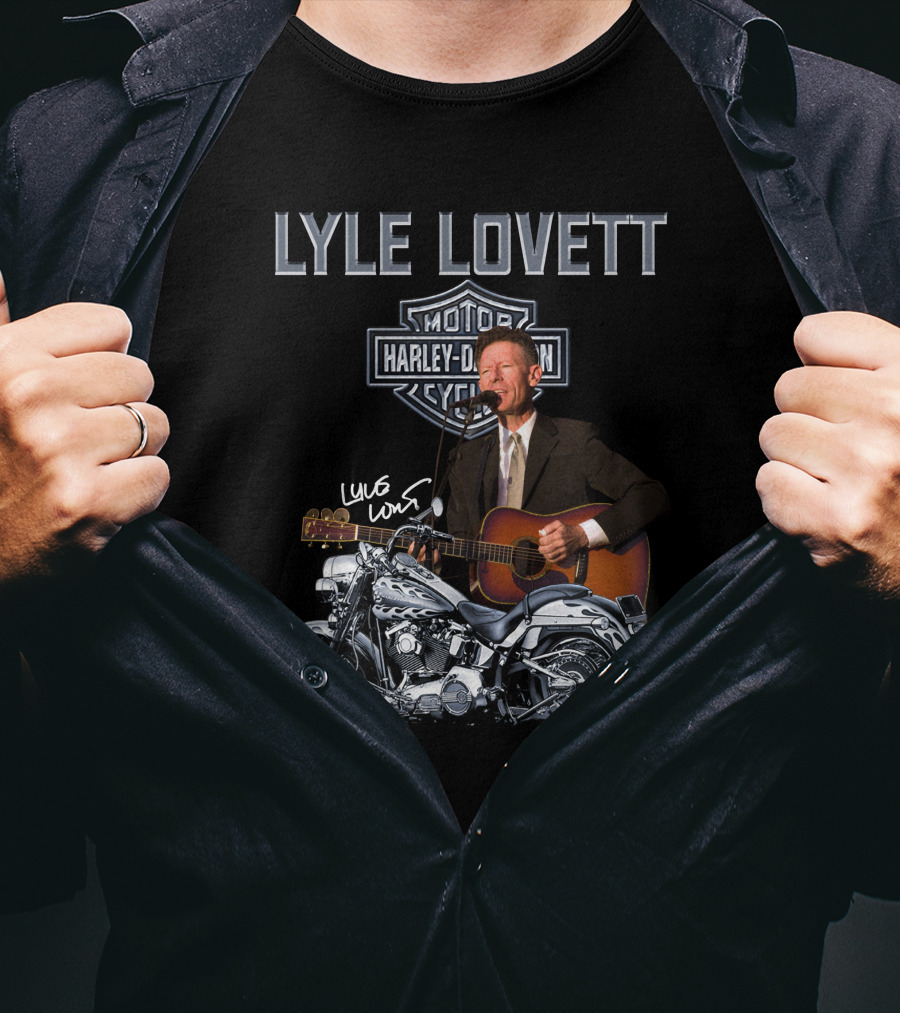 Lyle Lovett Harley Davidson Motorcycle Performance T-Shirt