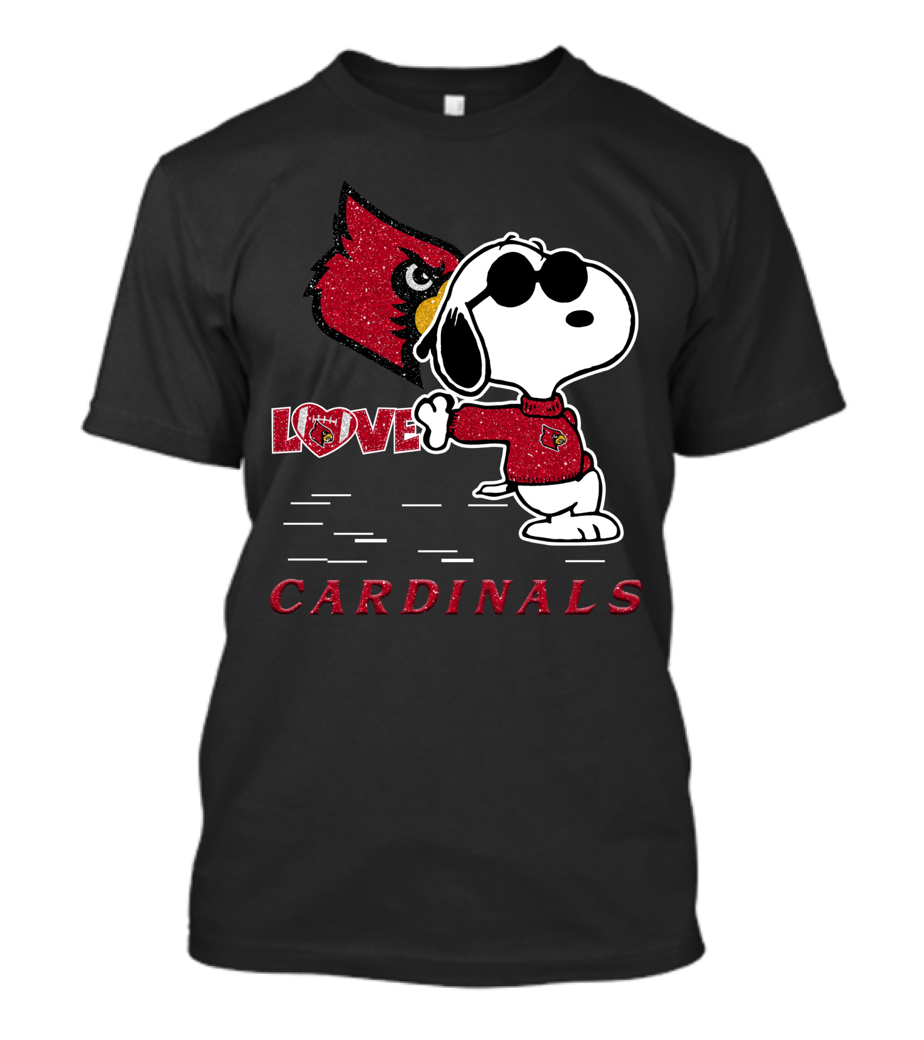 Snoopy Cardinals Love Louisville T-Shirt