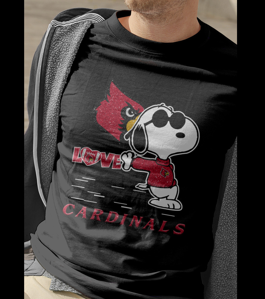 Snoopy Cardinals Love Louisville T-Shirt