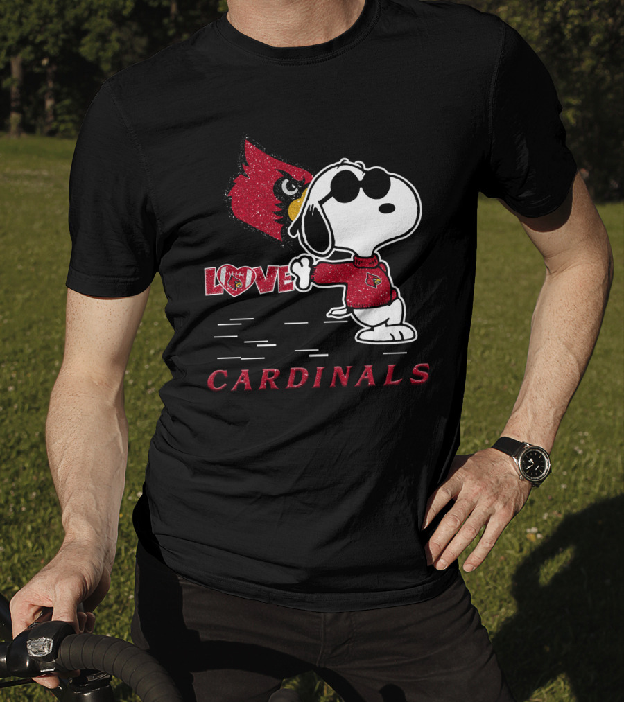 Snoopy Cardinals Love Louisville T-Shirt