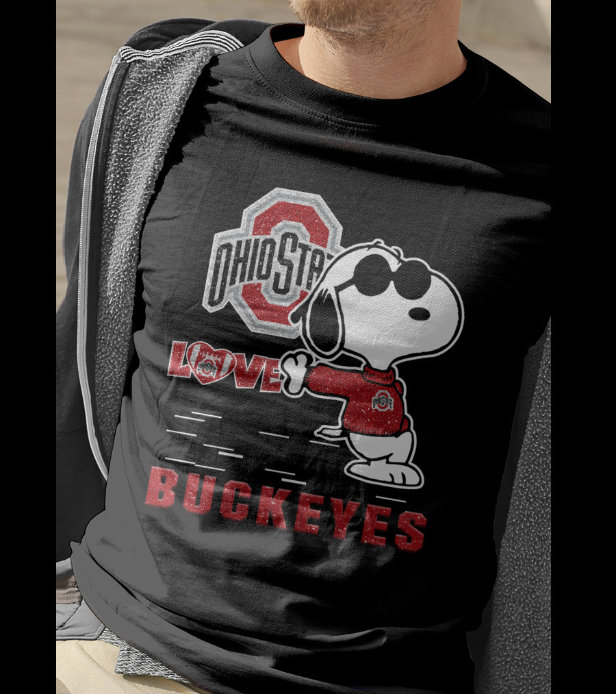 Ohio State Buckeyes Love Snoopy Sports T-Shirt