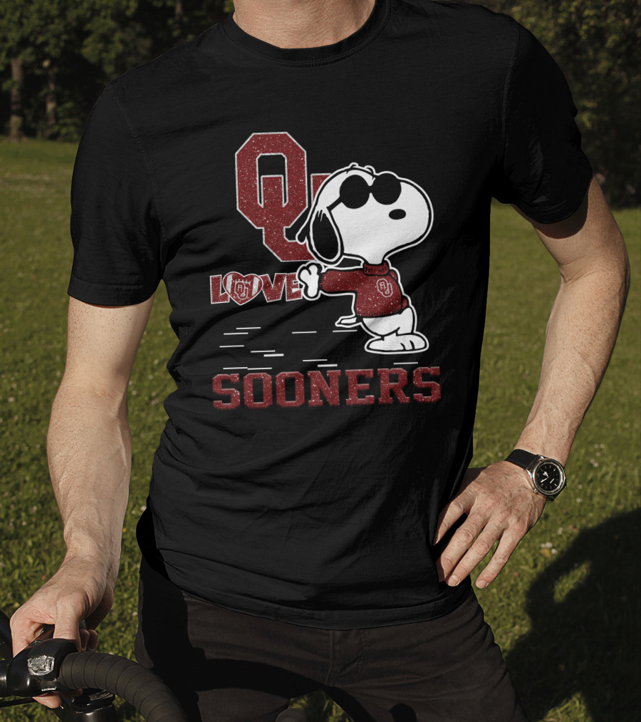 Snoopy OU Love Oklahoma Sooners T-Shirt