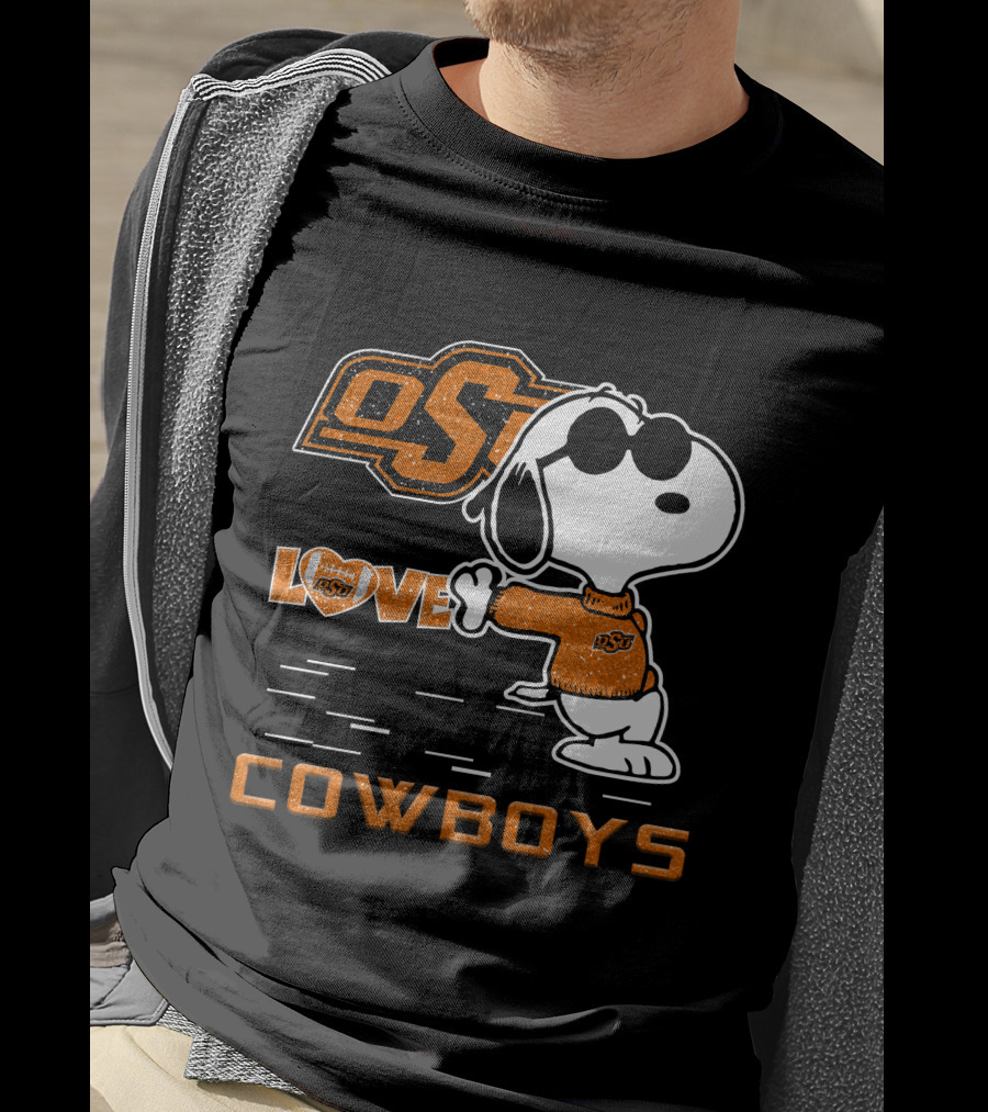 Snoopy OSU Love Cowboys T-Shirt