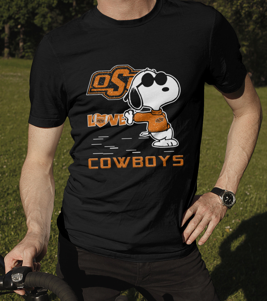 Snoopy OSU Love Cowboys T-Shirt
