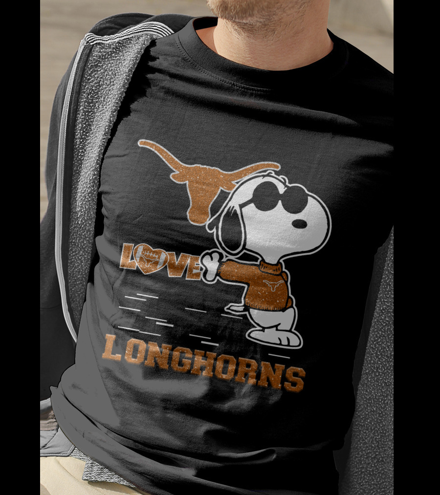 Snoopy Love Longhorns T-Shirt