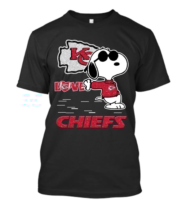 Snoopy Kansas City Chiefs Love Chiefs KC T-Shirt